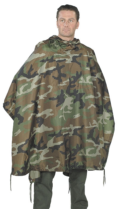 Poncho Rip-Stop Tarn - Unisex Regenponcho