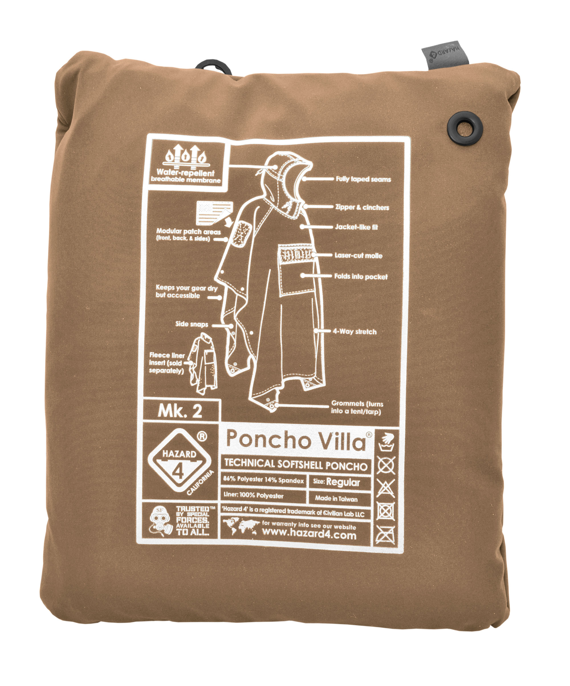 Hazard 4 Poncho Villa Technical Soft-Shell Regenponcho