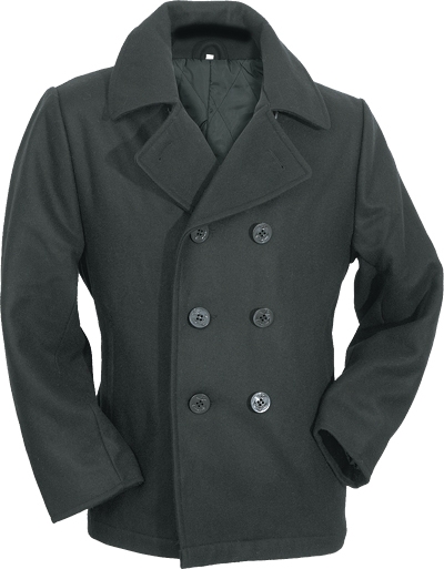 US Navy PEA Coat Schwarz