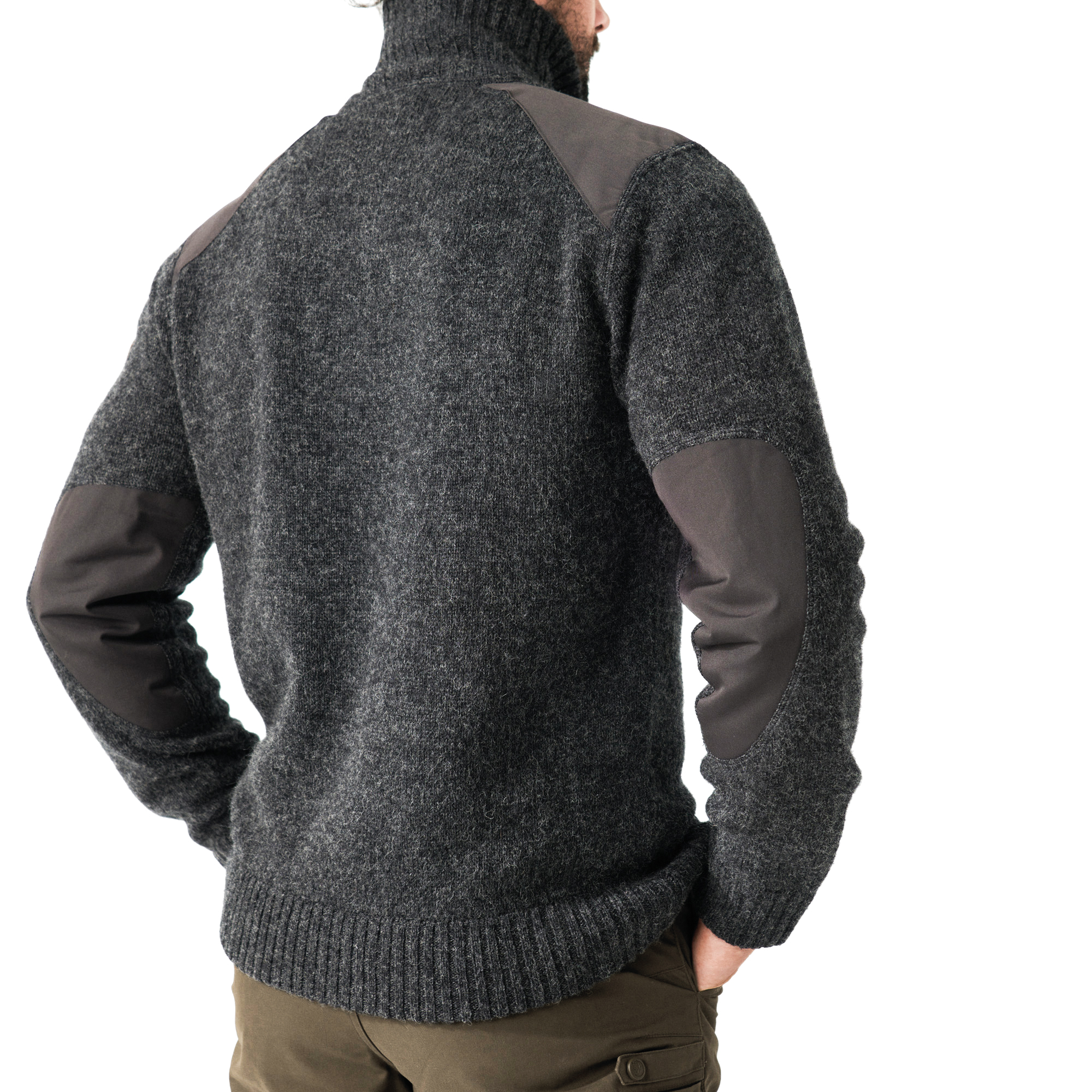 Fjällräven Koster Sweater Wollpullover Dark Grey