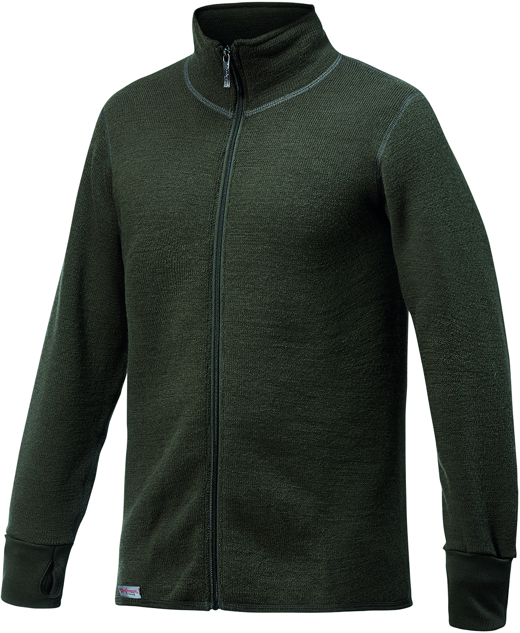 Woolpower Thermo Jacke Pine Green 600 mit Reißverschluß