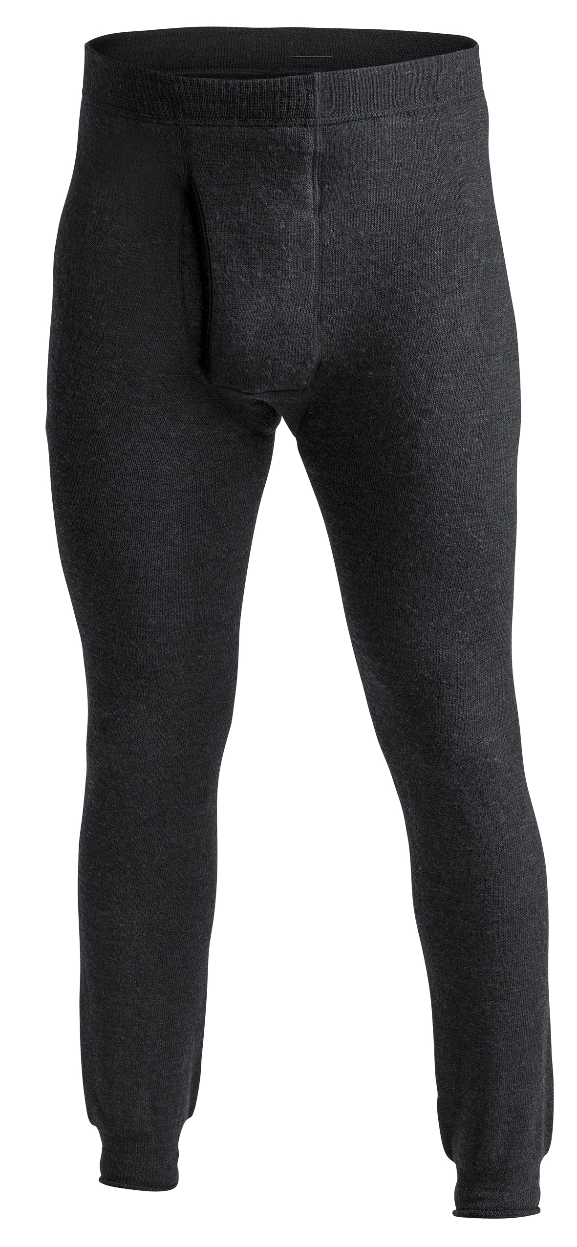 Woolpower Unterhose Lang mit Eingriff 400 Schwarz