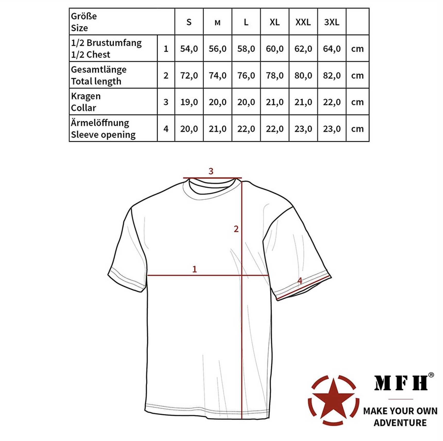 MFH - US T-Shirt Tarnmuster