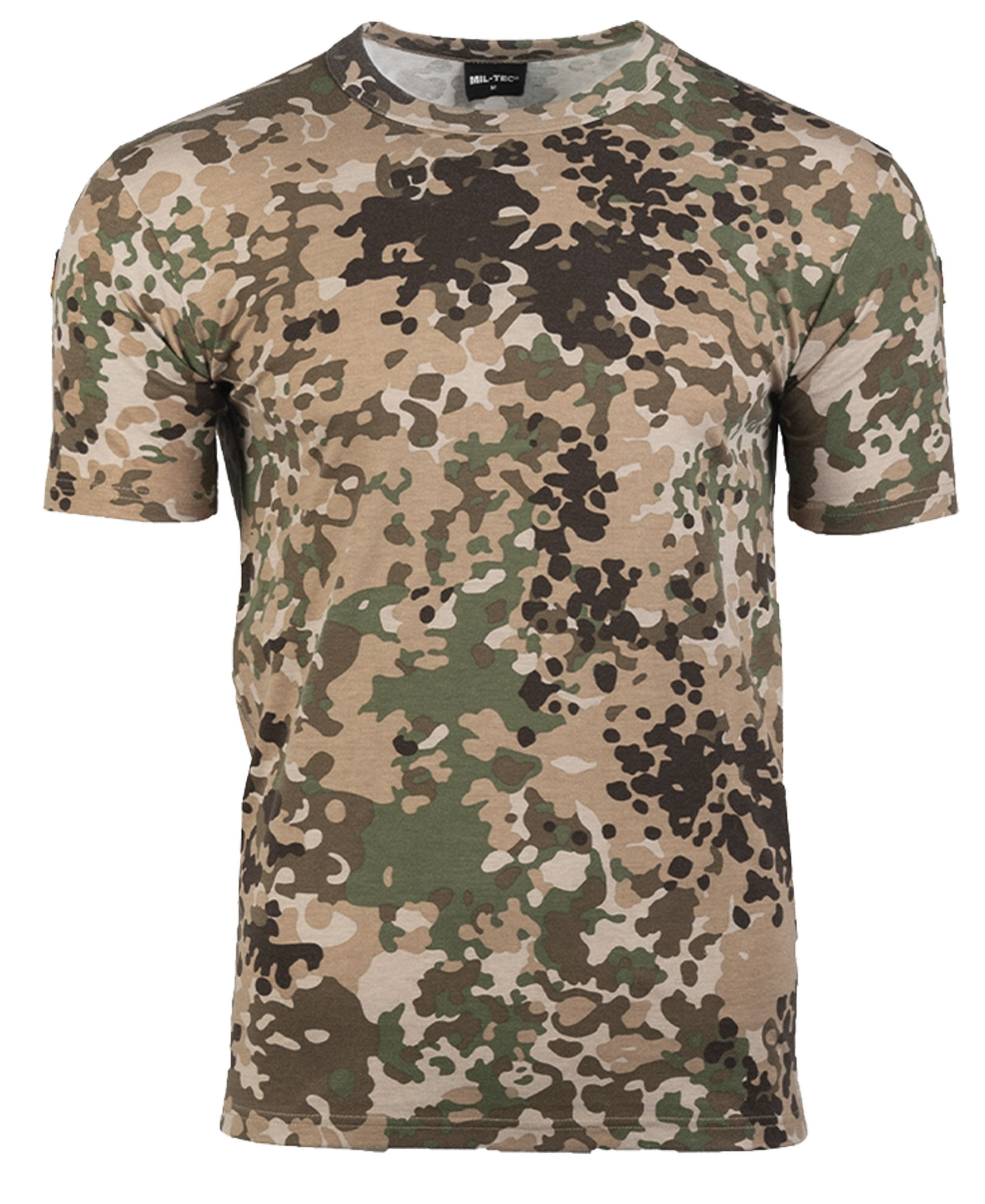 Mil-Tec BW Tropen T-Shirt Arid Fleck® (mit Abzeichen)