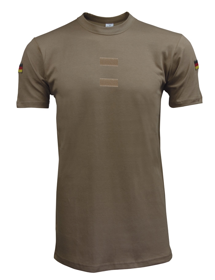 BW Tropenunterhemd mit Dienstgradklettfläche Beige