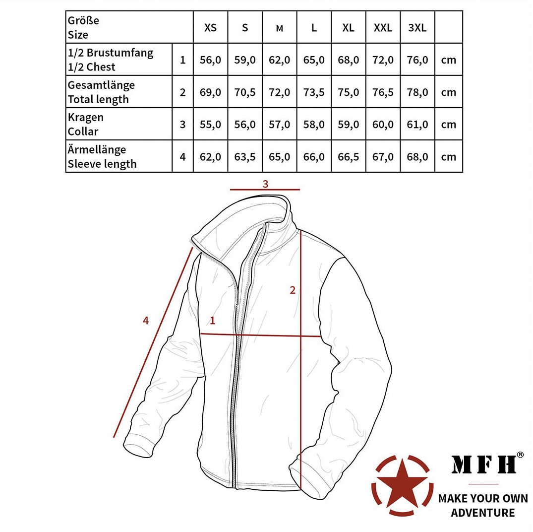 Fleecejacke Mountain-Army Oliv