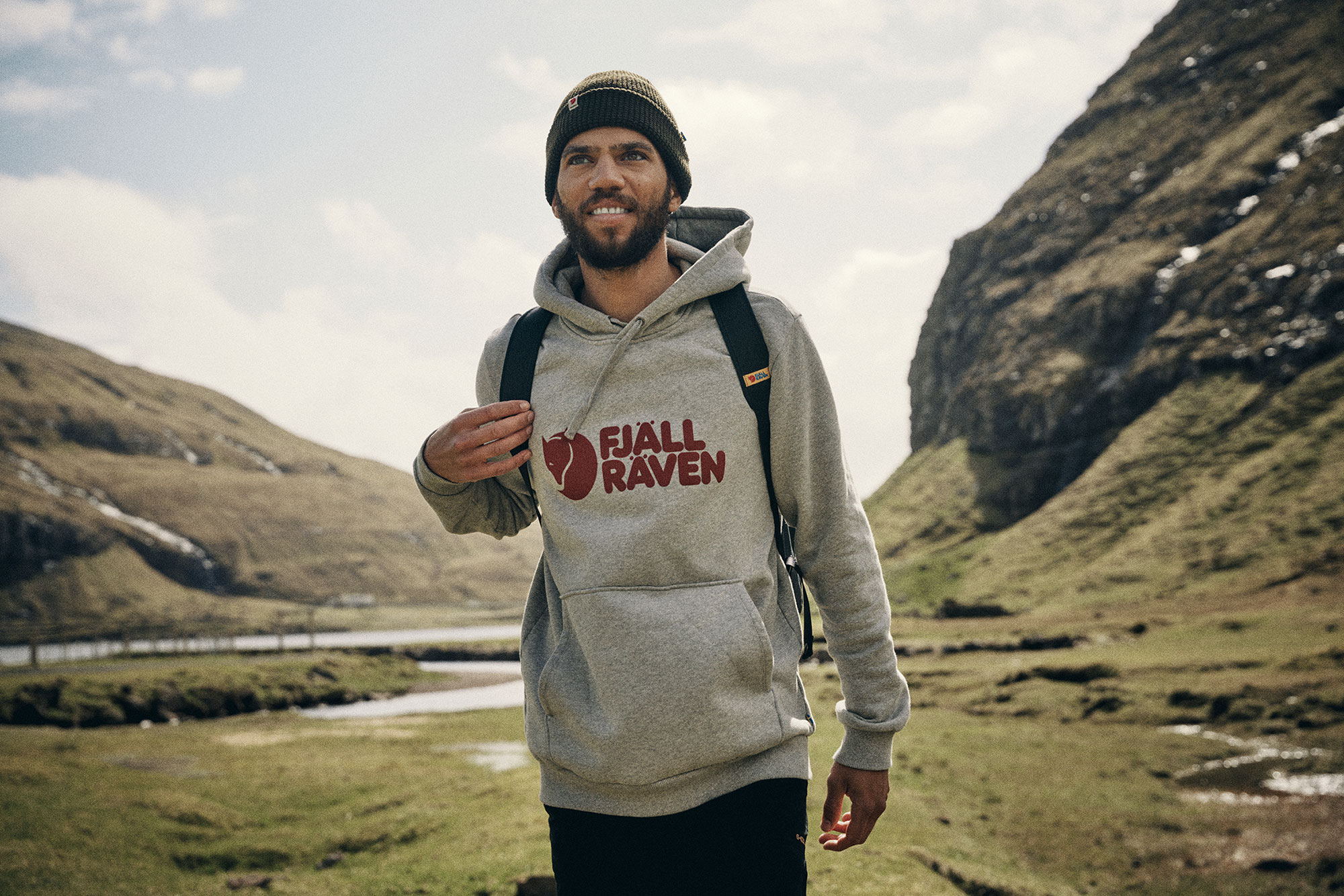 Fjällräven LOGO Hoodie Kapuzen Sweatshirt