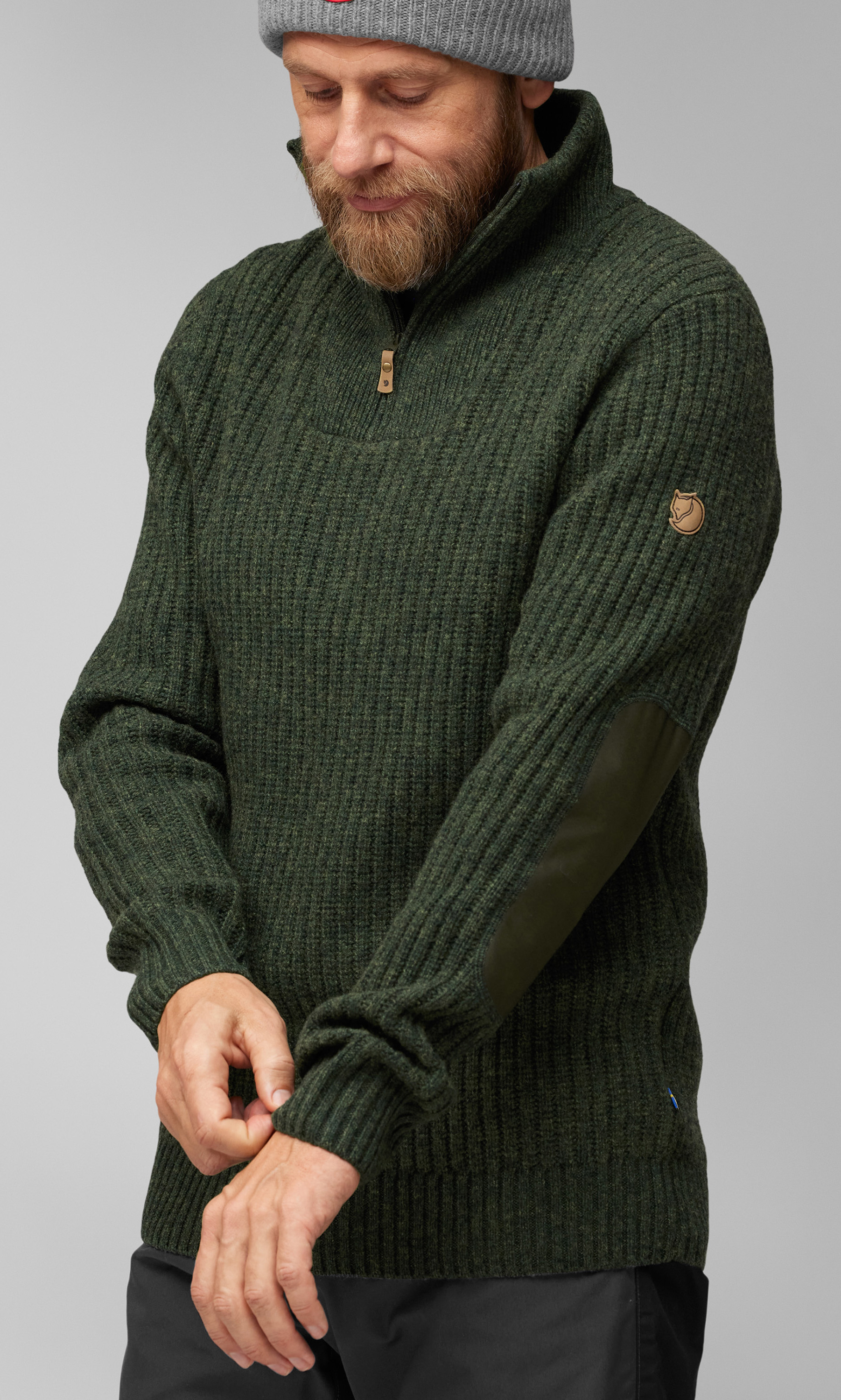 Fjällräven Övik Half Zip Knit Men (robuster Troyer aus Wolle)