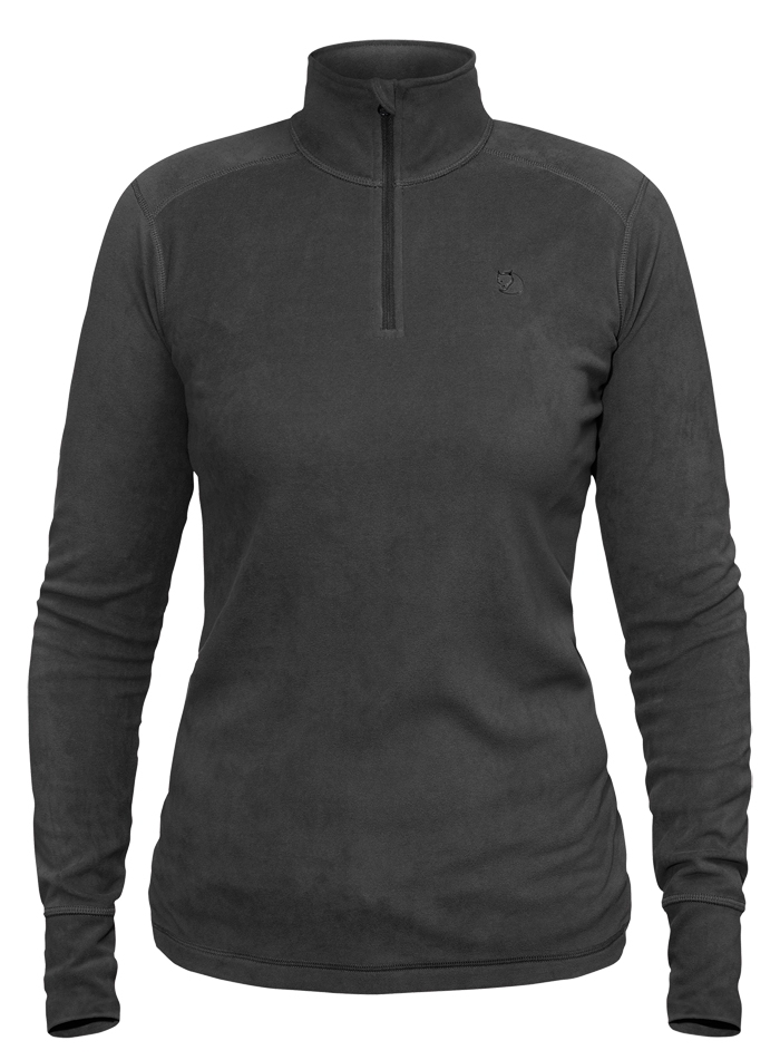 Damen Fjällräven Scare Half Zip Shirt Dark Grey
