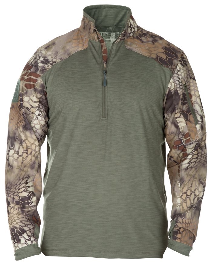 5.11 Rapid Half Zip Combat Shirt Kryptek