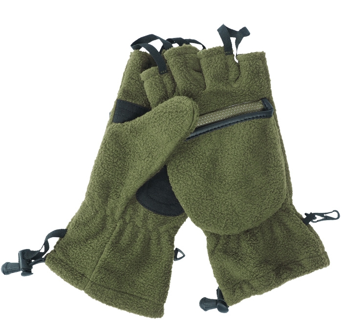 Klapphandschuhe Fleece Oliv