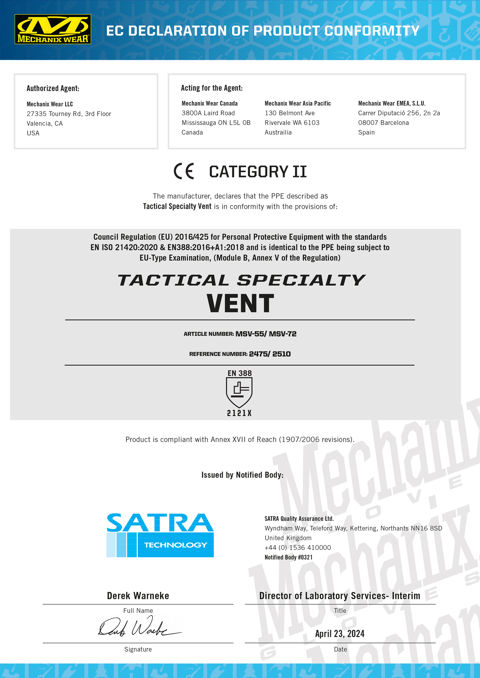 Handschuhe Mechanix Specialty Vent Covert