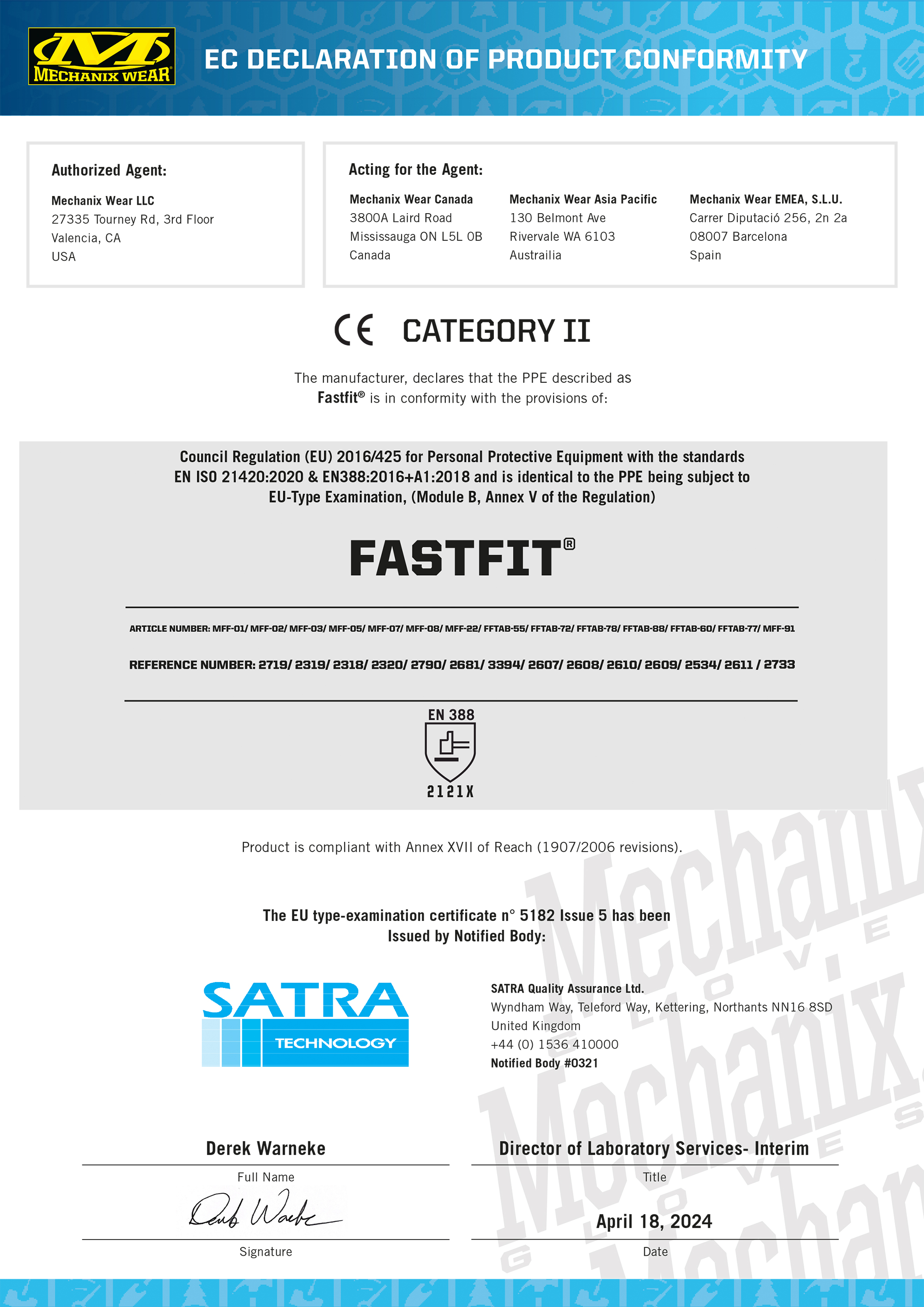 Handschuhe Mechanix Fastfit Schwarz/Grau