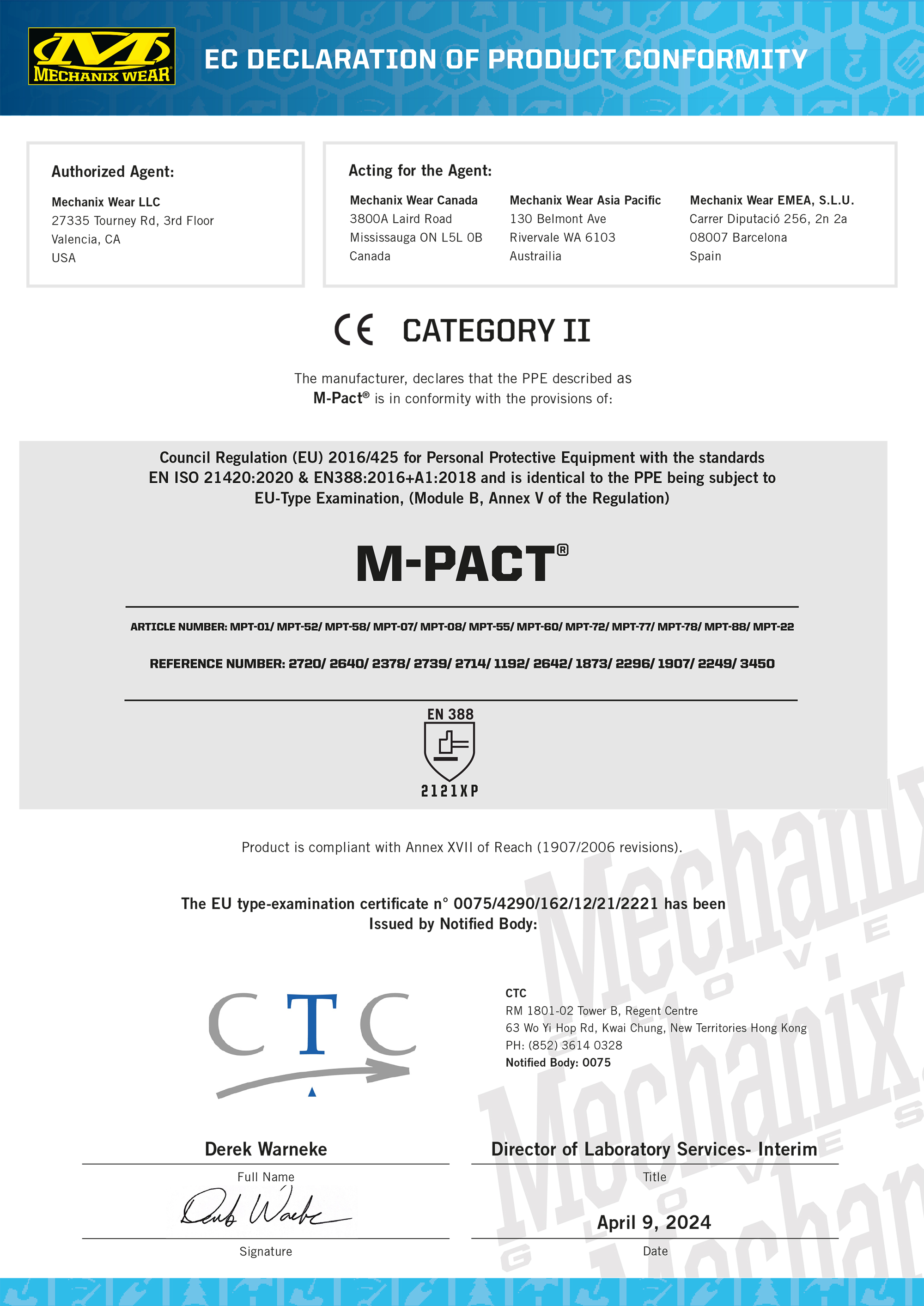 Handschuhe Mechanix M-Pact Woodland