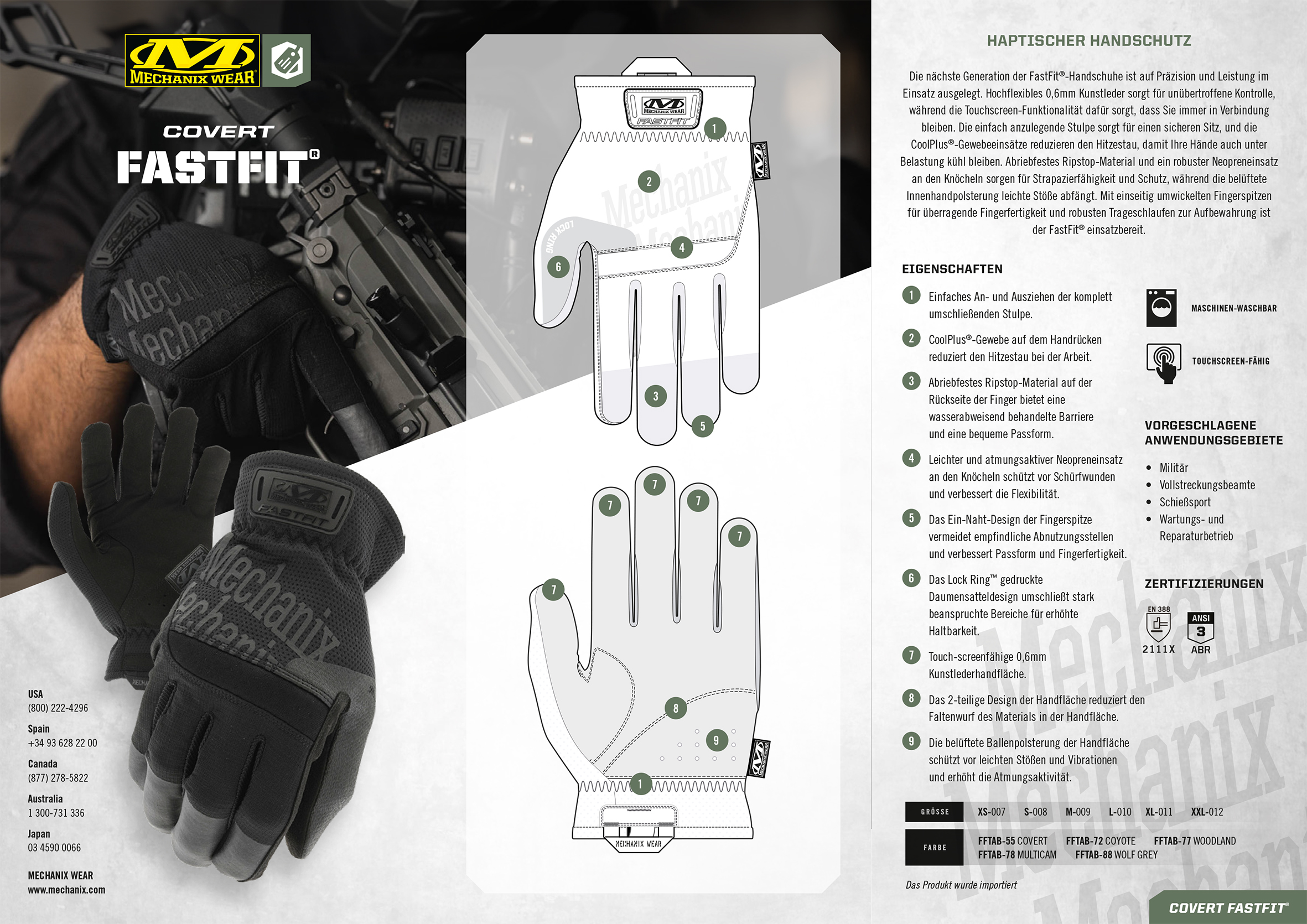 Mechanix Handschuh Tactical Fastfit Gen.3