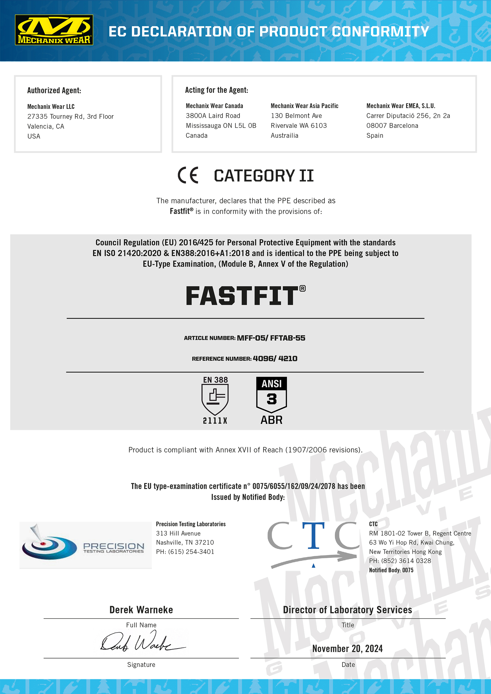 Mechanix Handschuh Tactical Fastfit Gen.3