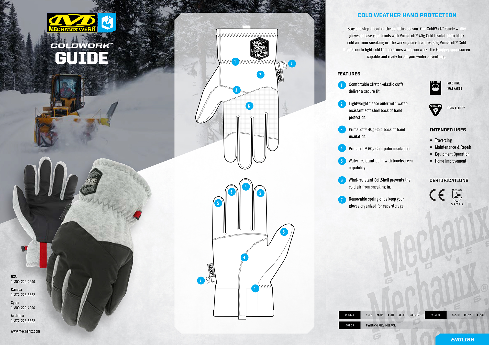 Mechanix ColdWork Guide Women Winterhandschuh