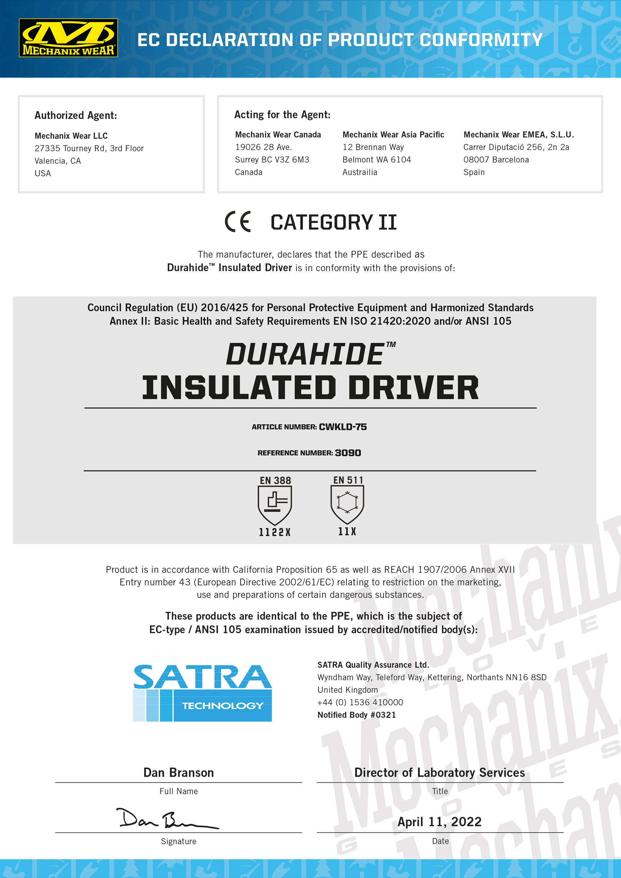 Mechanix DuraHide Insulated Driver Handschuh