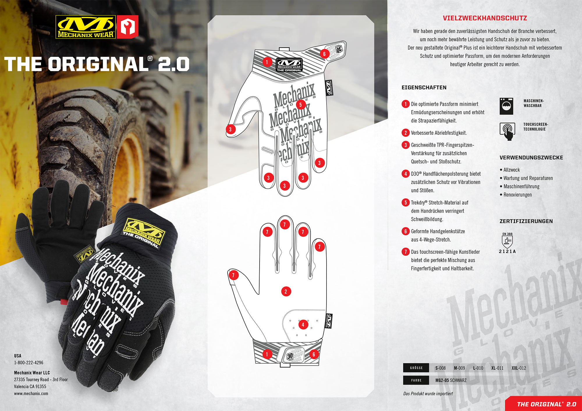 Mechanix The Original 2.0 Plus Handschuh