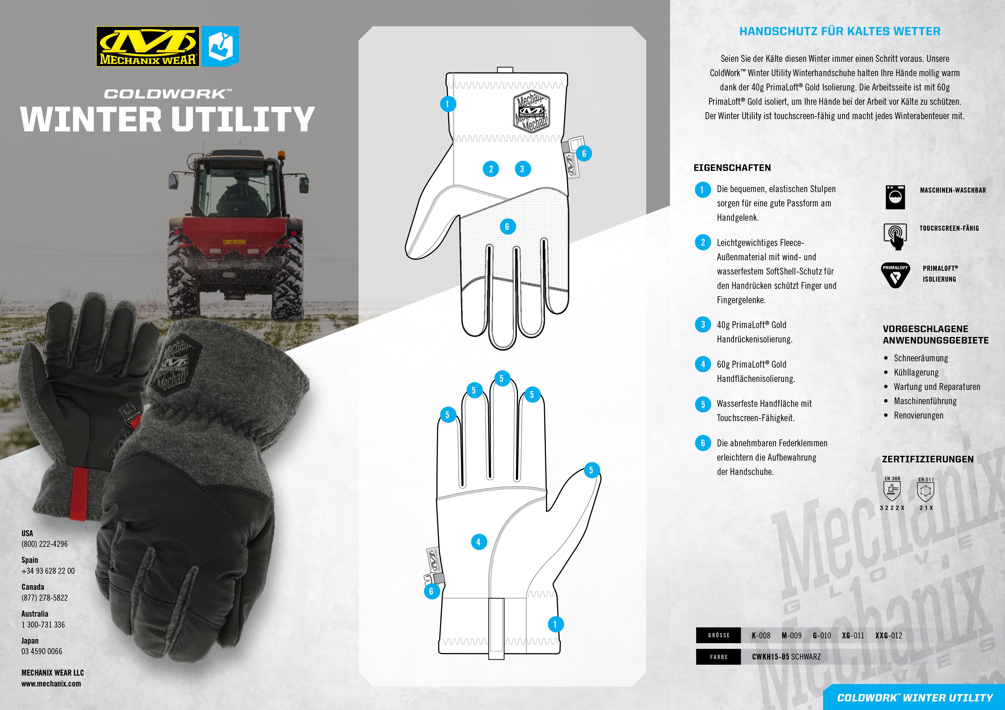 Mechanix Wear Coldwork Utility Winterhandschuh (Frauen)