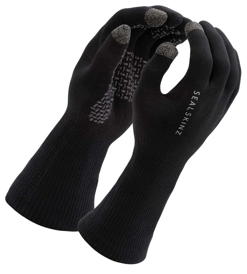 SealSkinz Waterproof All Weather Ultra Grip Knitted Gauntlet Strickhandschuh