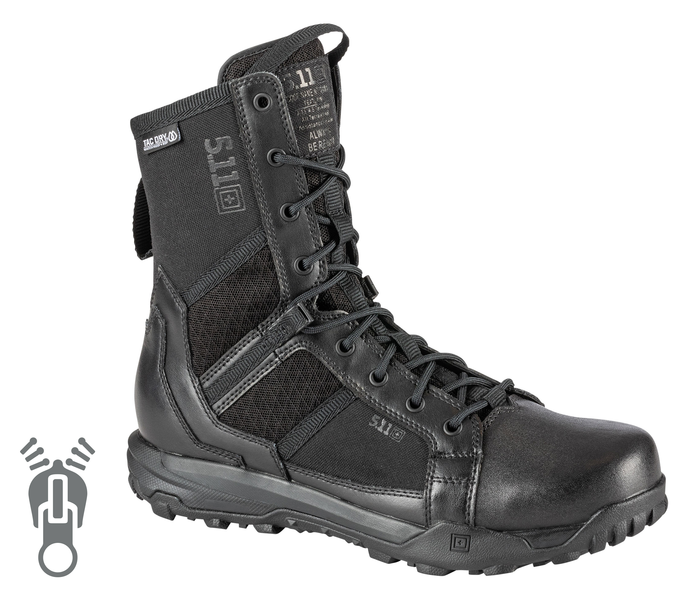 5.11 Tactical A/T™ 8 Waterproof Side-Zip Einsatzstiefel