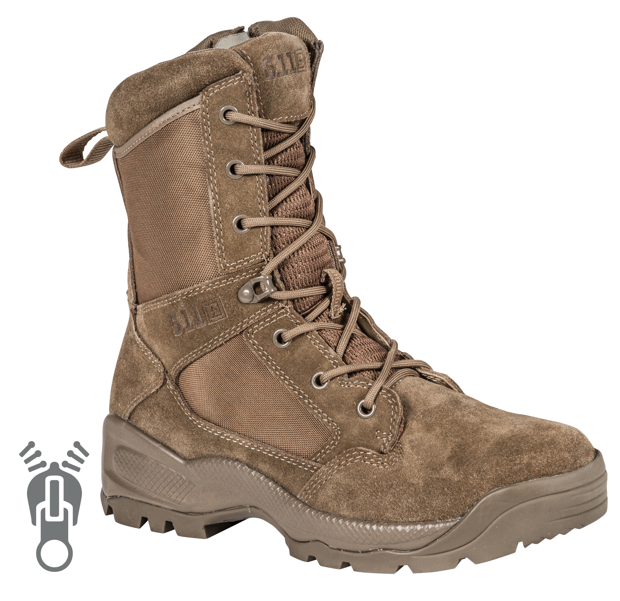5.11 Tactical A.T.A.C. 2.0 8" Side Zip Einsatzstiefel Desert