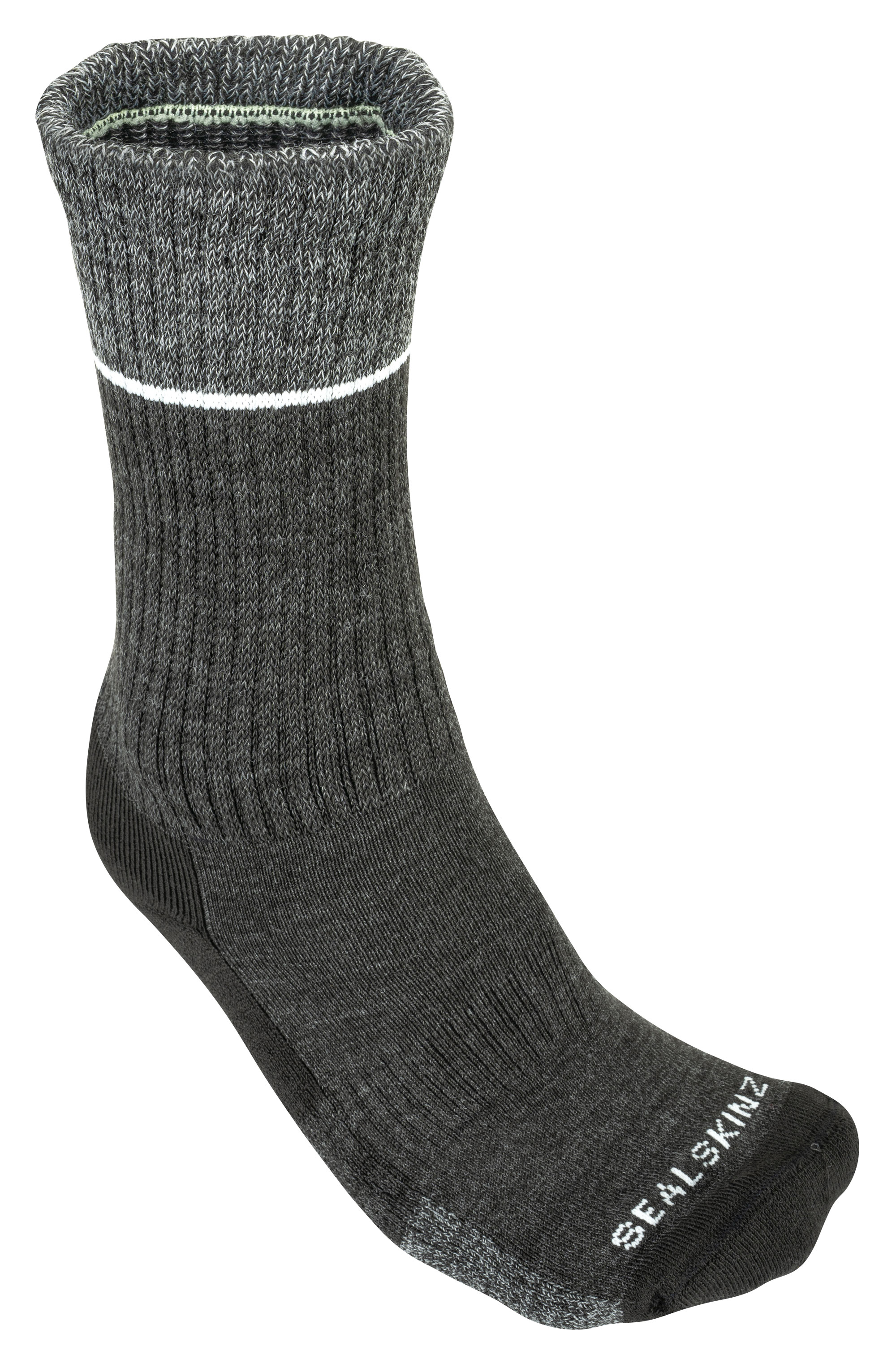 SealSkinz Mid Socke Thurton - Unisex Black/Grey