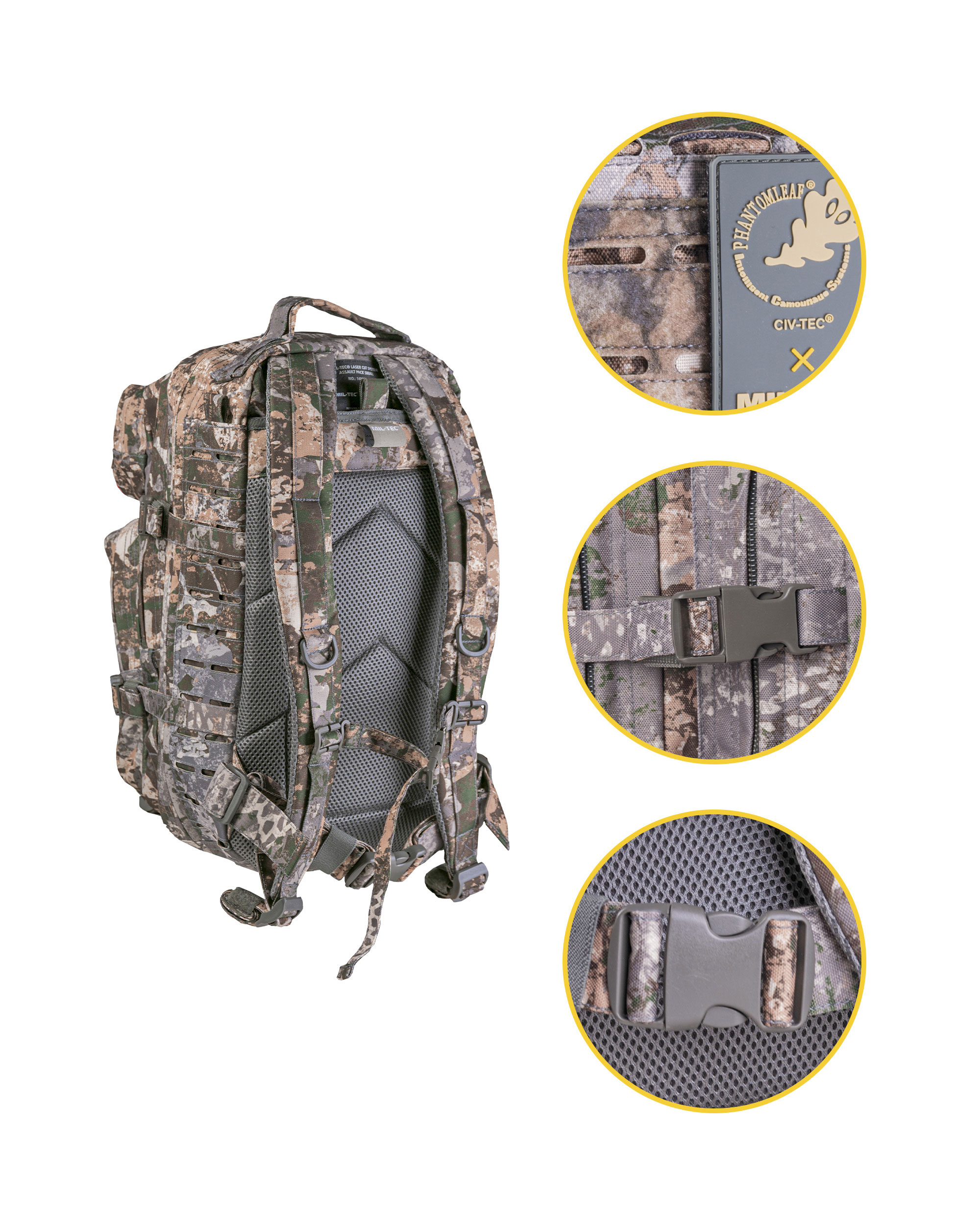 US Assault Pack Jump SM Laser Cut Phantomleaf WASP I