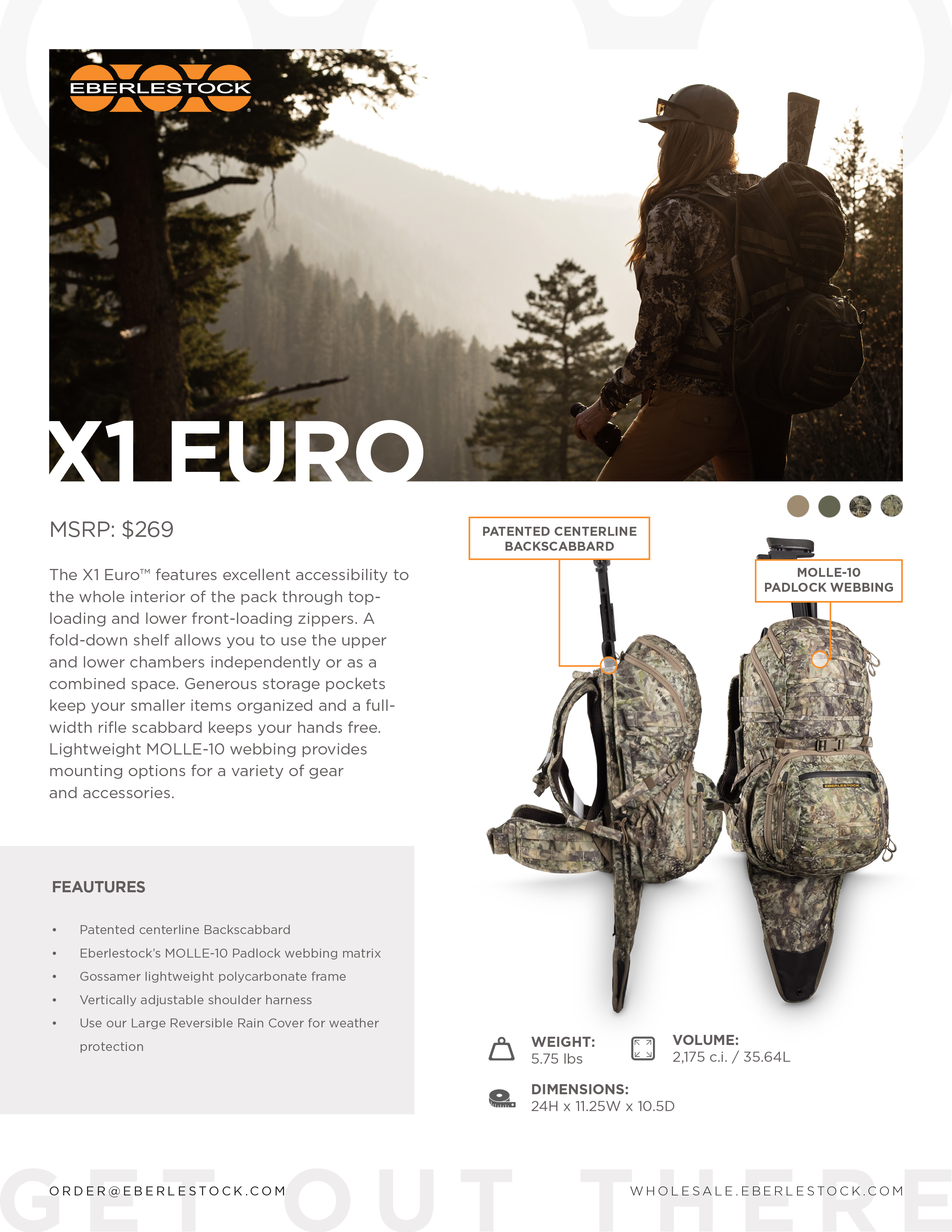 Eberlestock X1 Europe II Pack (Jagd Rucksack)