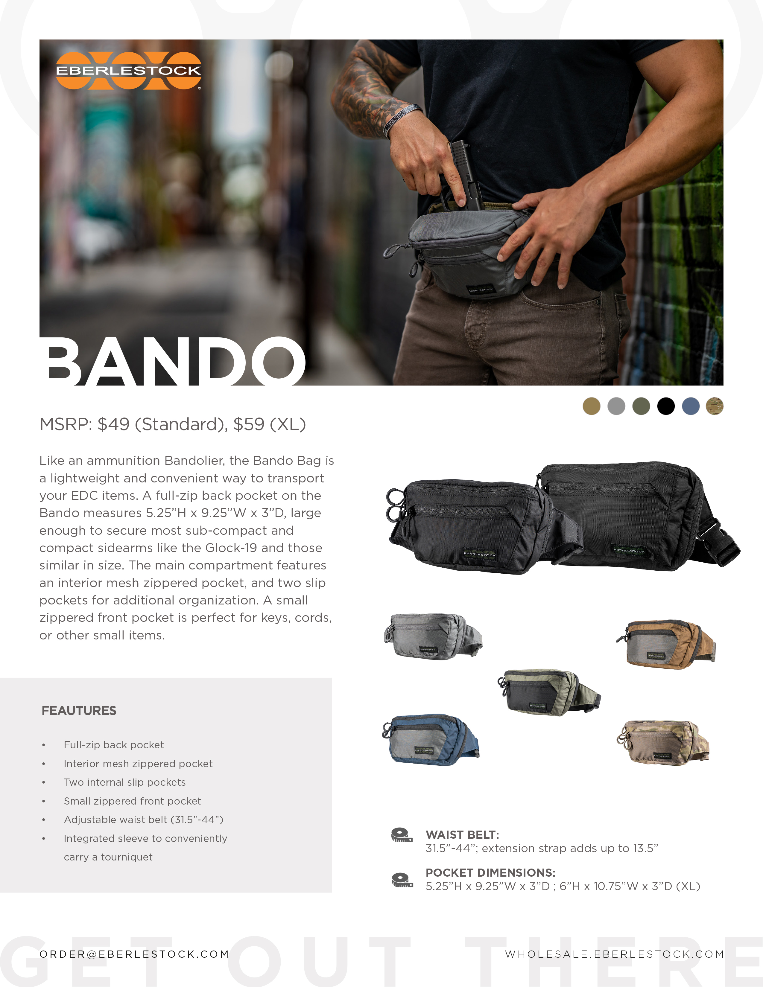 Eberlestock Bando Bag Multicam (EDC Hüft Tasche)