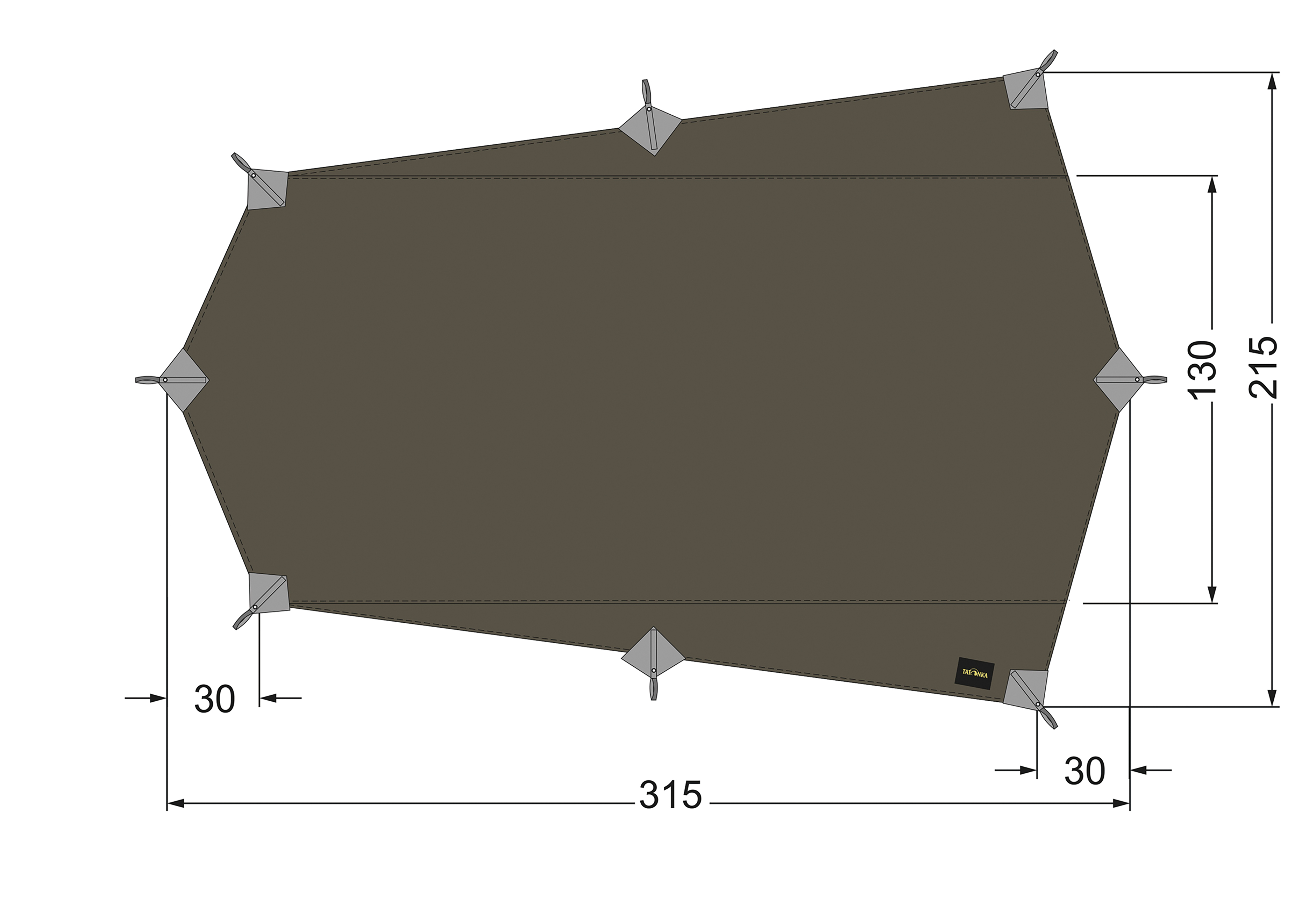Tatonka Tarp Wing 2 LT Ultraleicht 315 x 215 cm