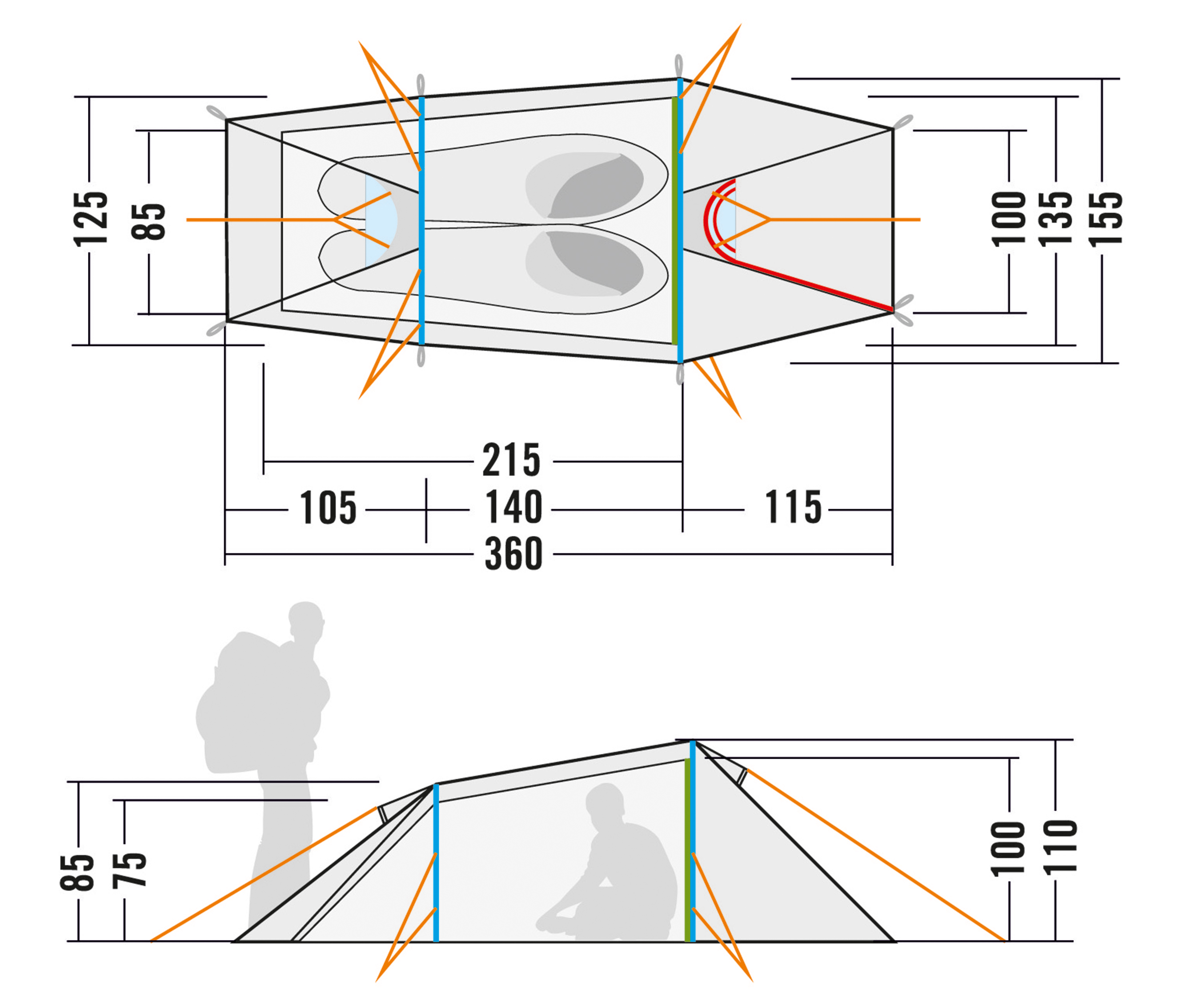Tatonka Narvik 2 2-Person-Tunnelzelt