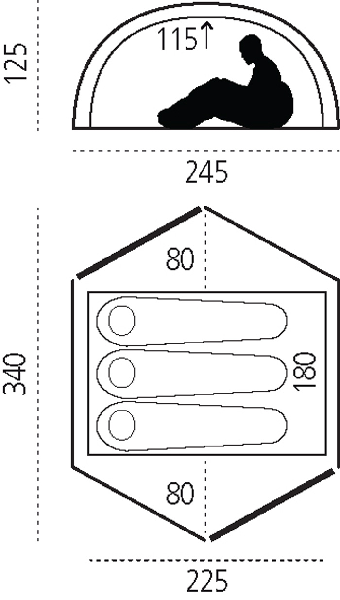 Fjällräven Zelt Abisko Dome 3 Kuppelzelt