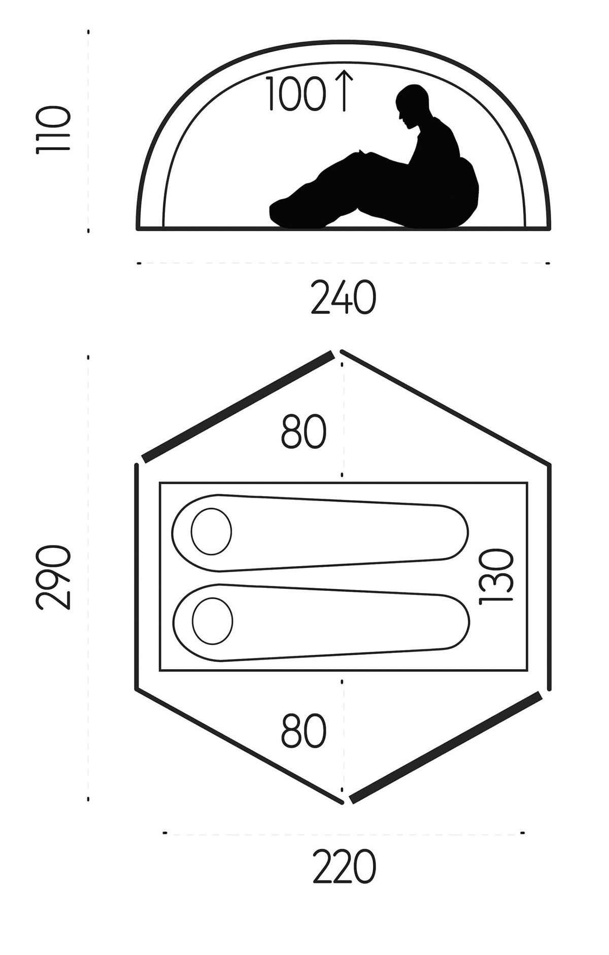 Fjällräven Zelt Abisko Dome 2 Kuppelzelt