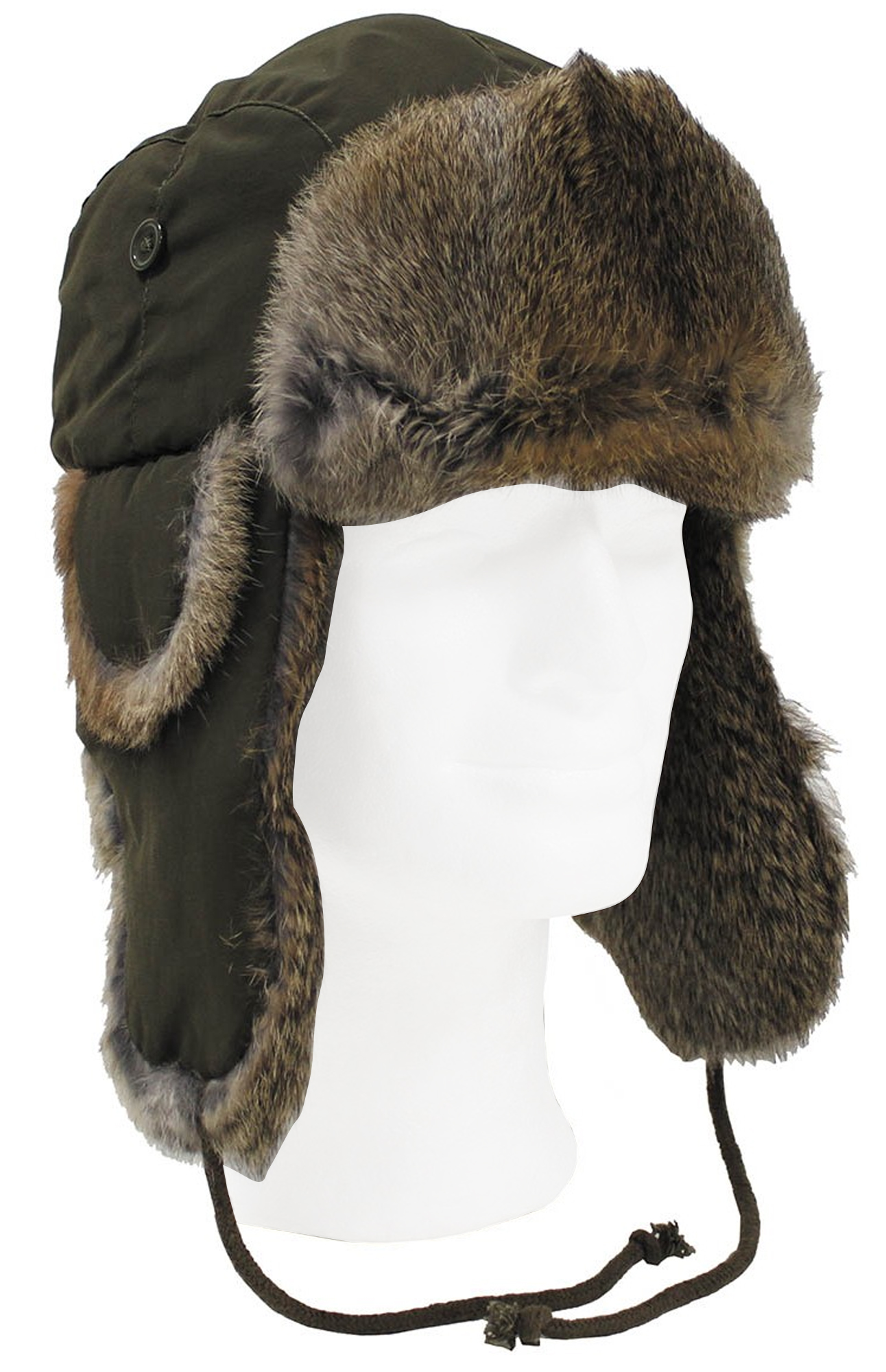 MFH - Fell Mütze (Steppfütterung und Echtfell)
