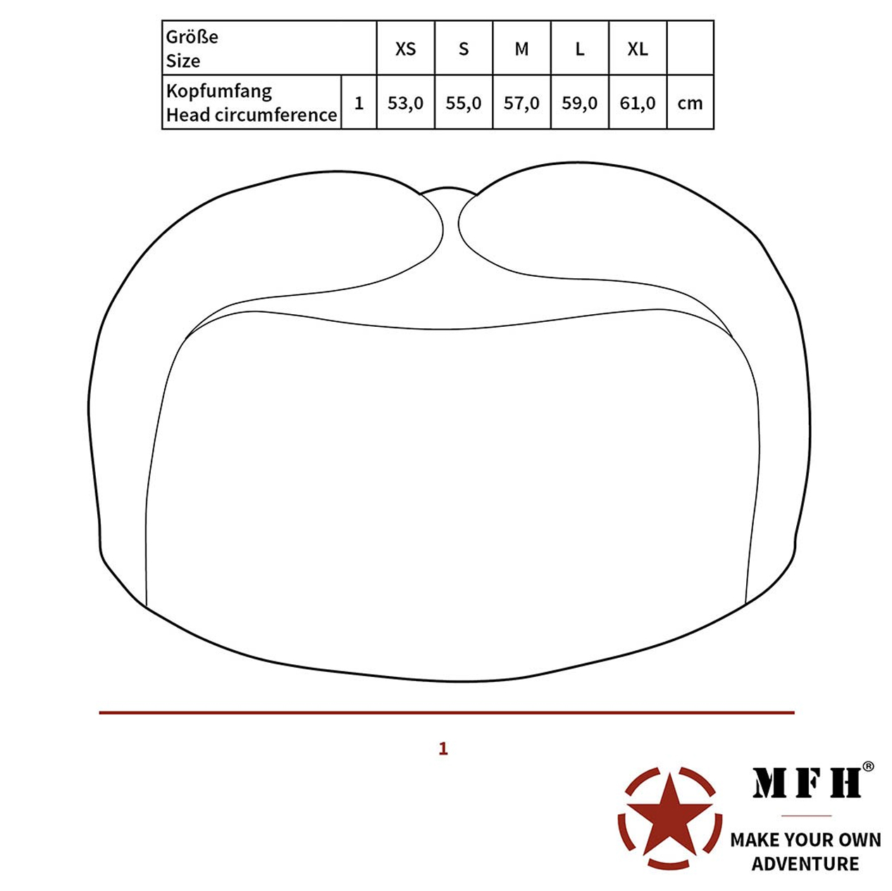 MFH - Fell Mütze (Steppfütterung und Echtfell)