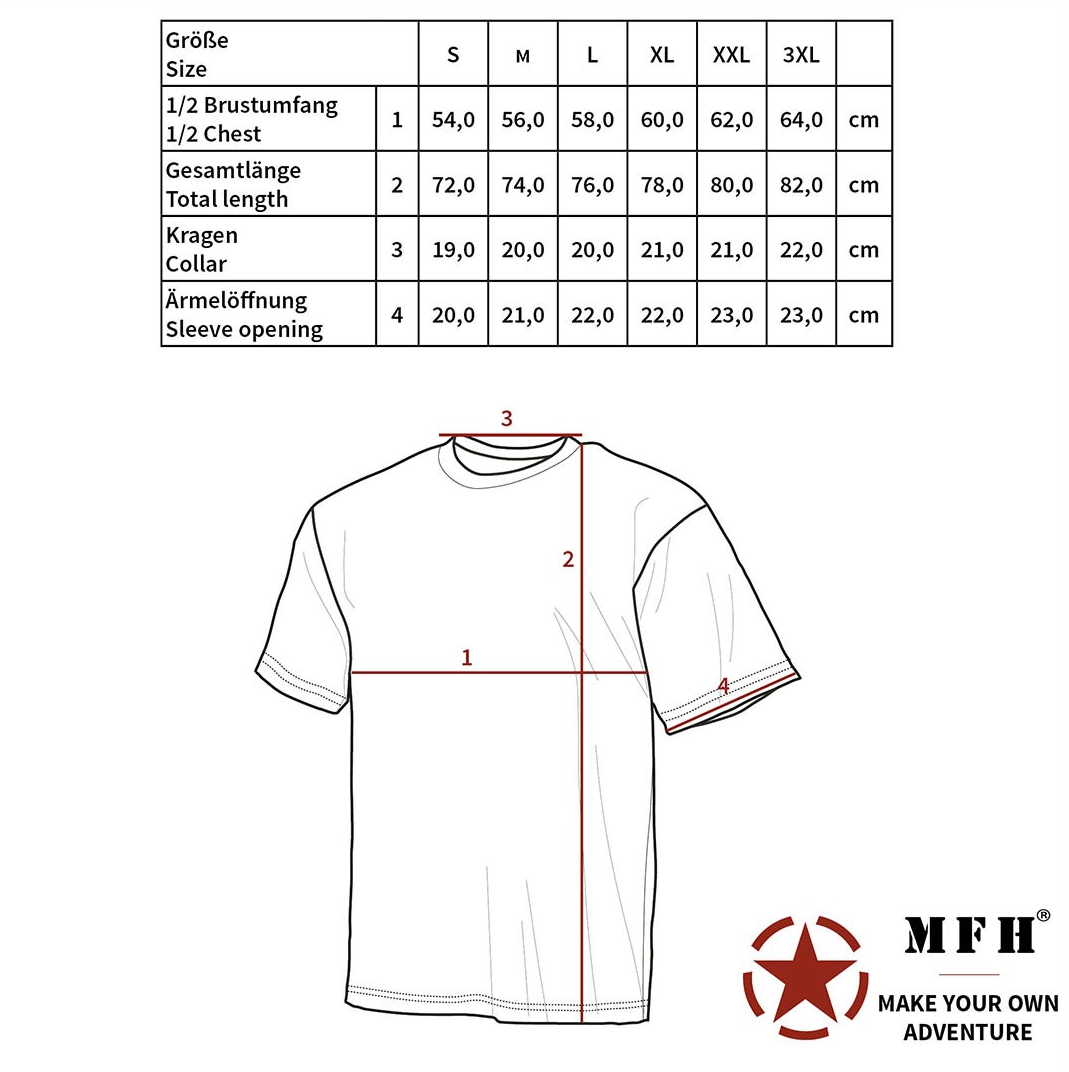 MFH - US Shirt (Kurzarm Shirt Tarnfarben)