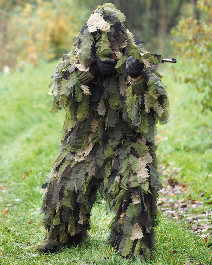 Tarnanzug Ghillie Suit OAK LEAF 3D