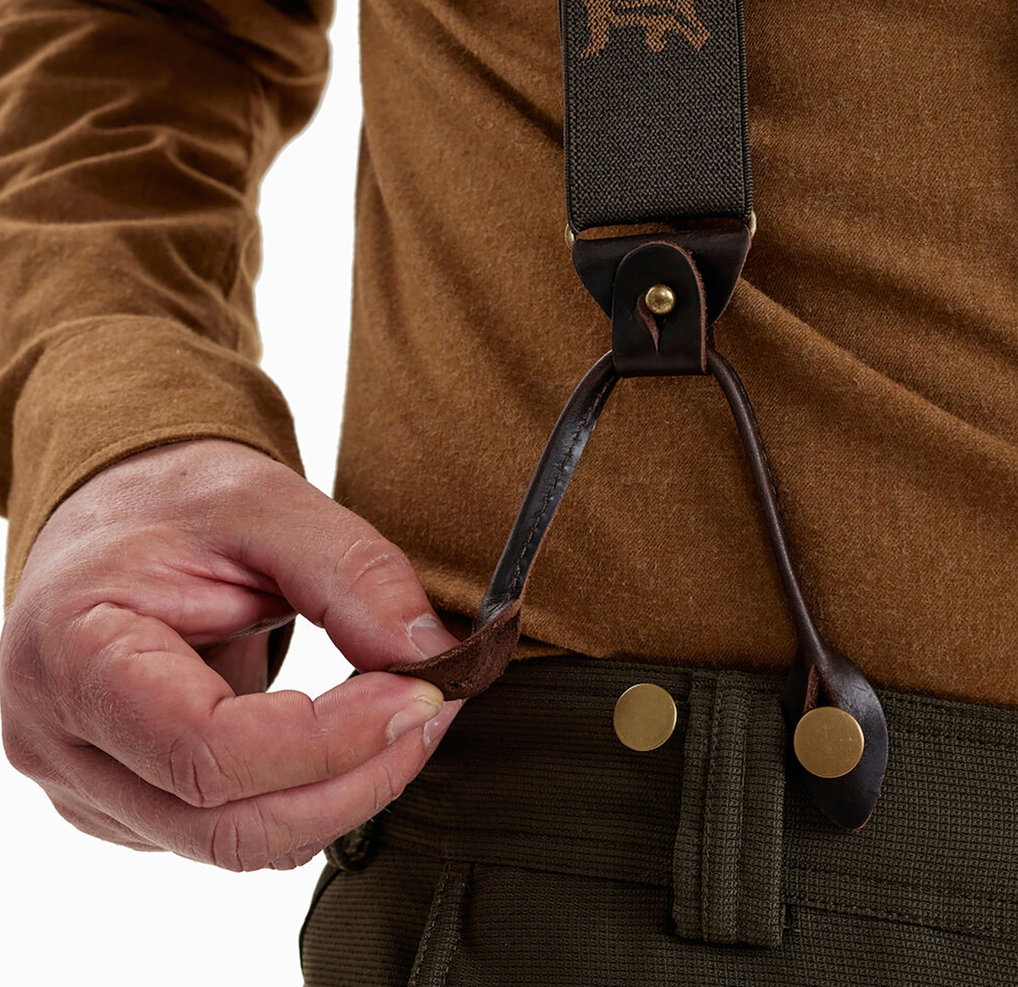 Deerhunter Kombi Hosenträger (Knöpfe und Clips)