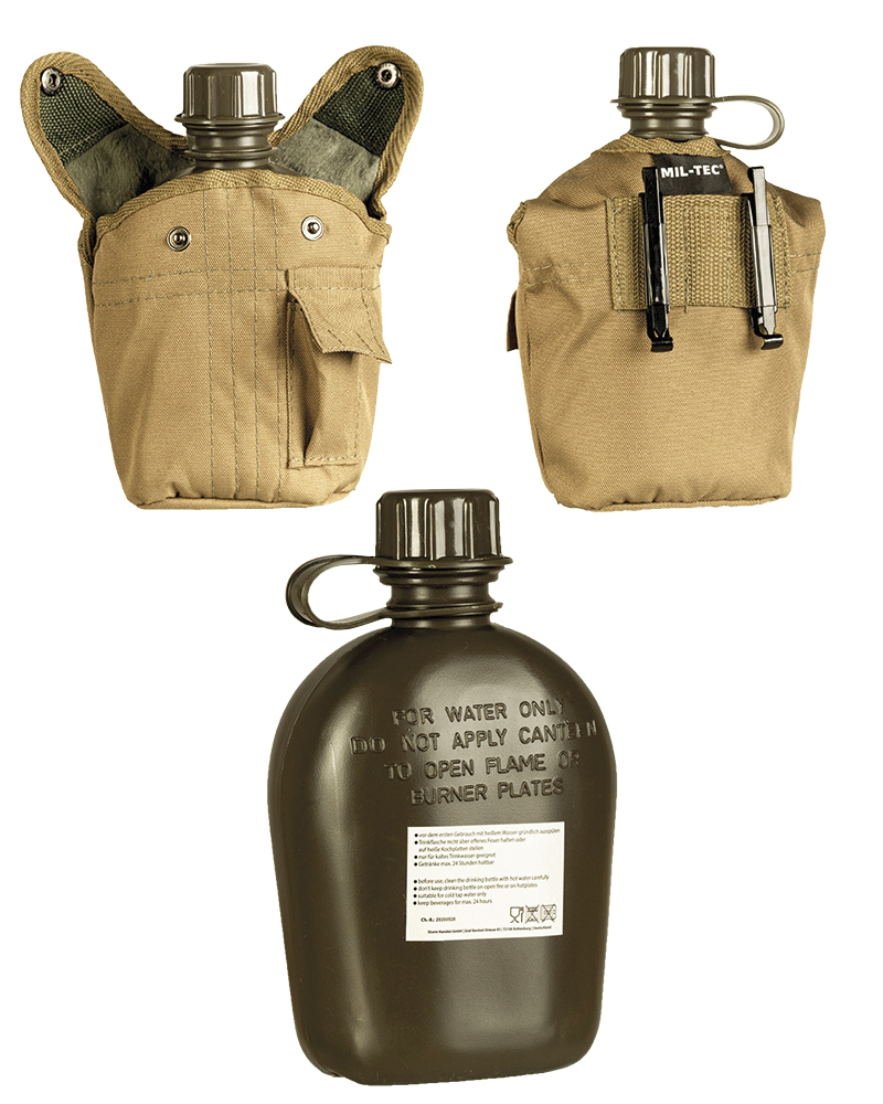 US Feldflasche Kunststoff 1 Liter Import