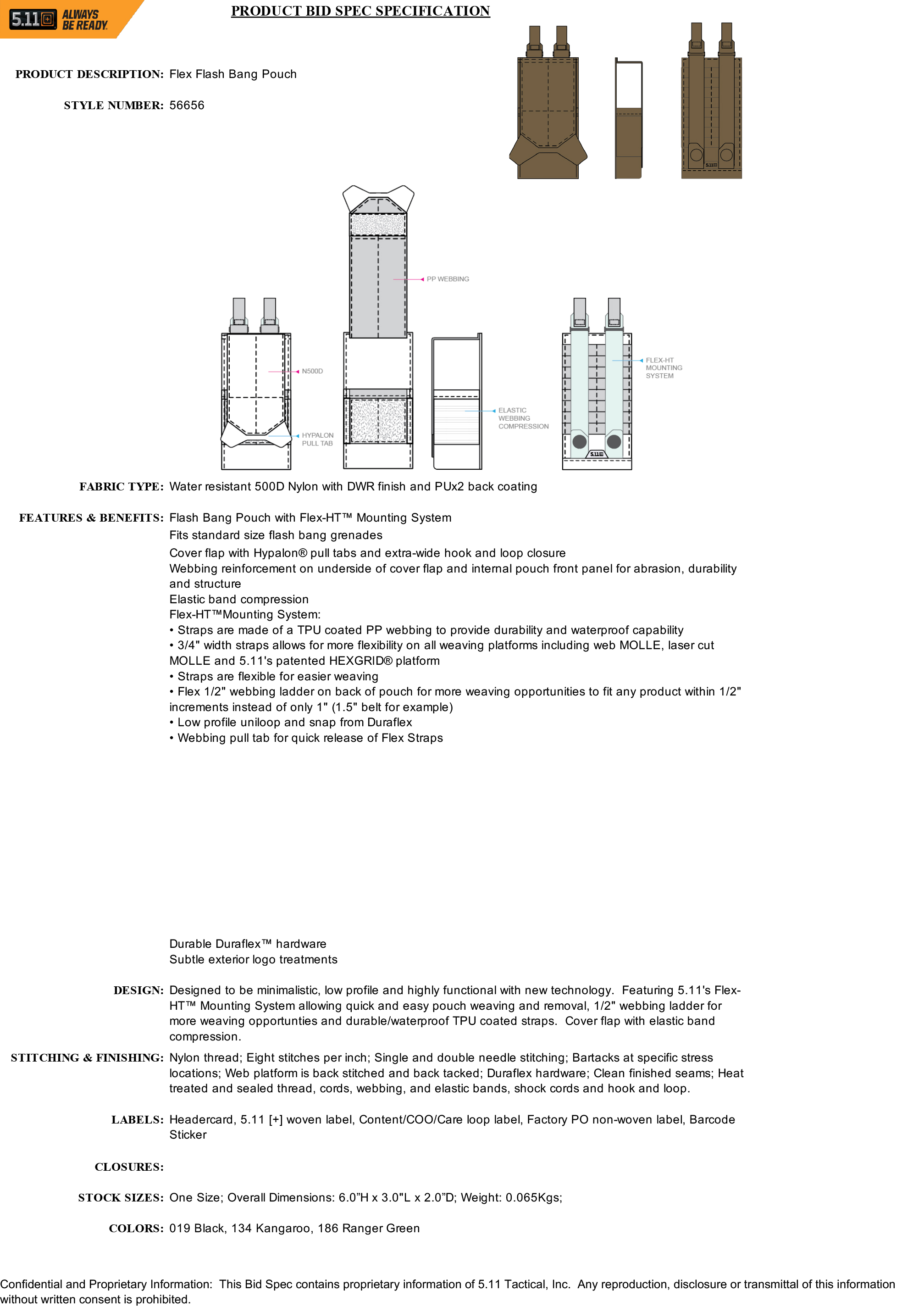 5.11 Tactical - Flex Flash Bang Pouch