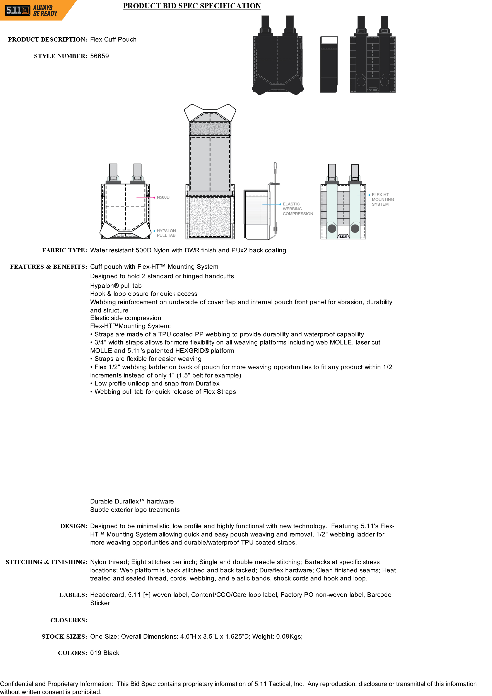 5.11 Tactical - Flex Cuff Pouch