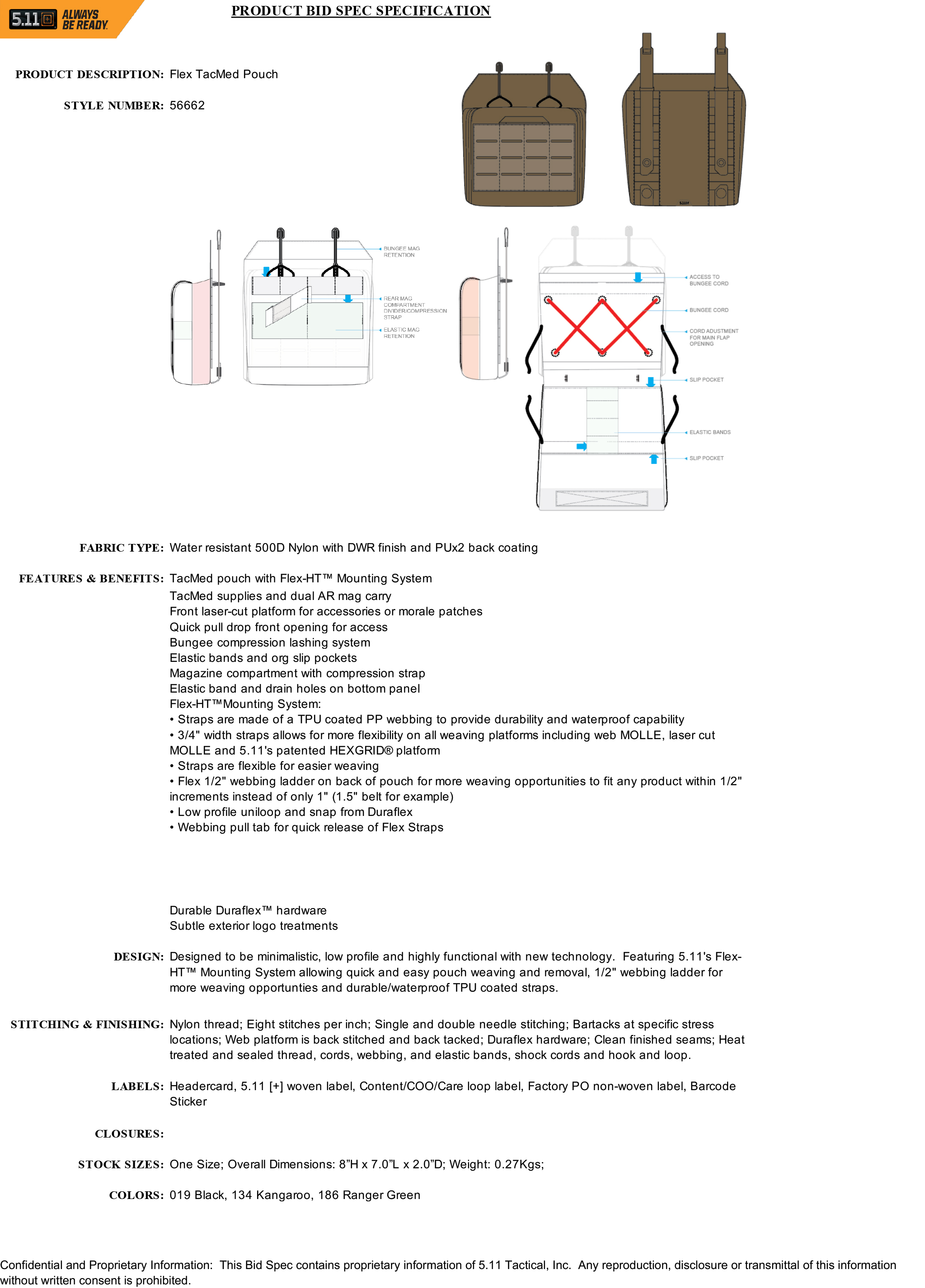 5.11 Tactical - Flex TacMed Pouch