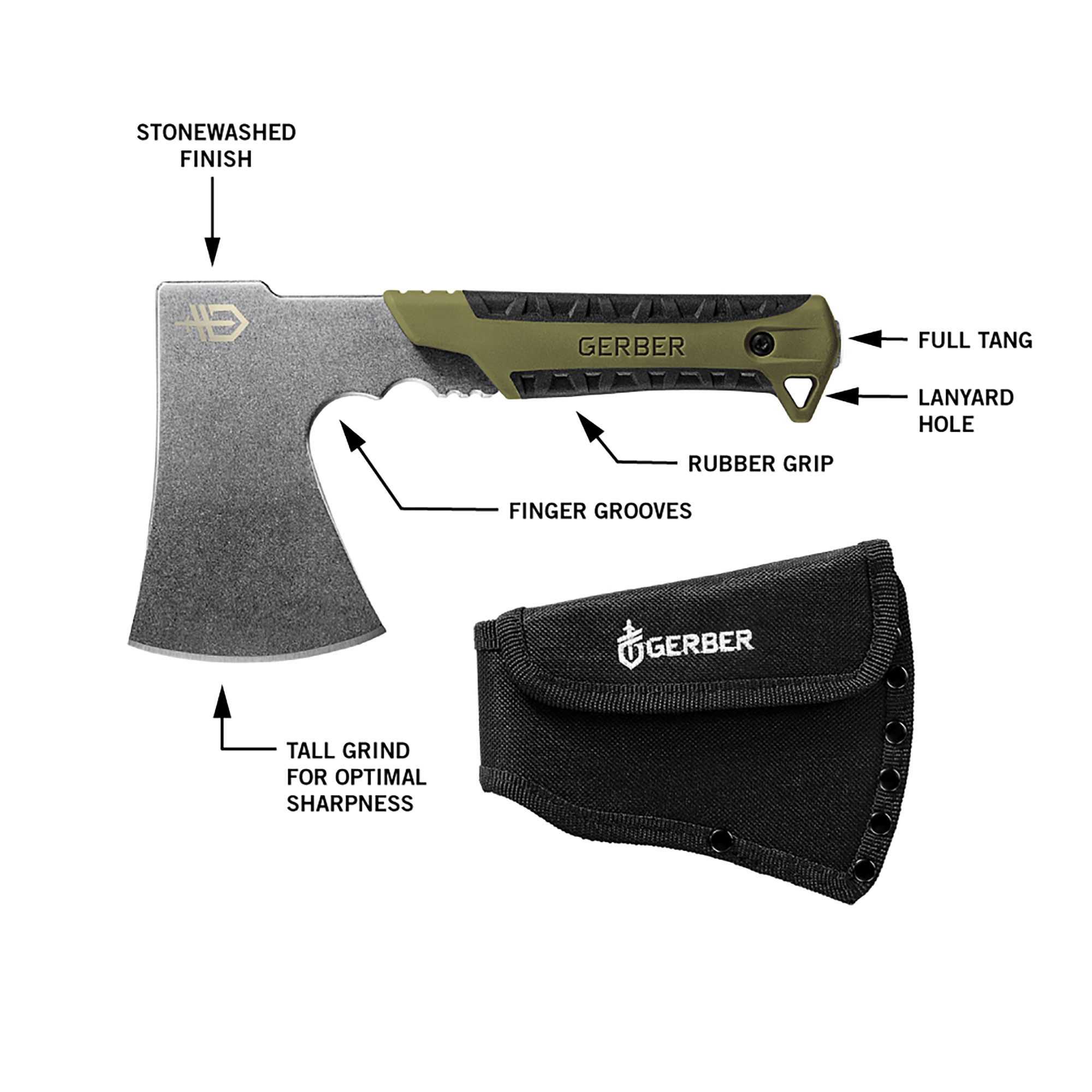 Gerber Pack Hatchet Outdoor Beil -Stonewash