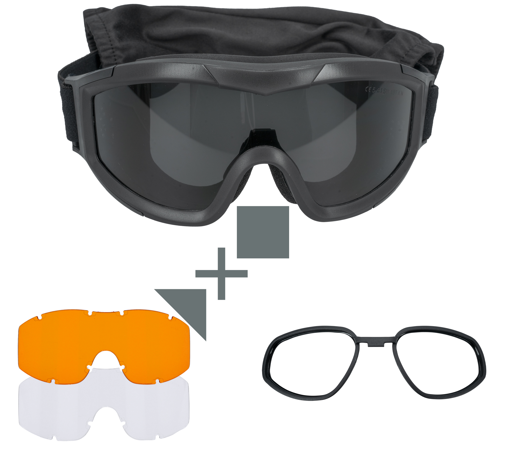 SwissEye Tactical - F-TAC (Schutzbrille mit Wechselgläsern)