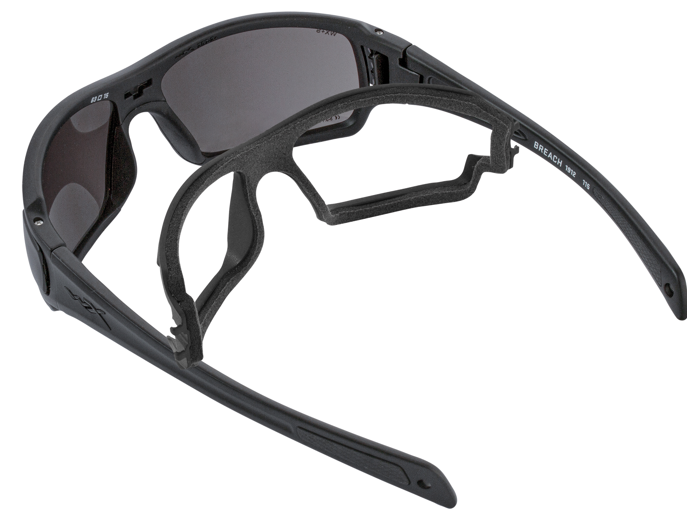 Wiley X Breach Sonnenbrille Smoke Grey