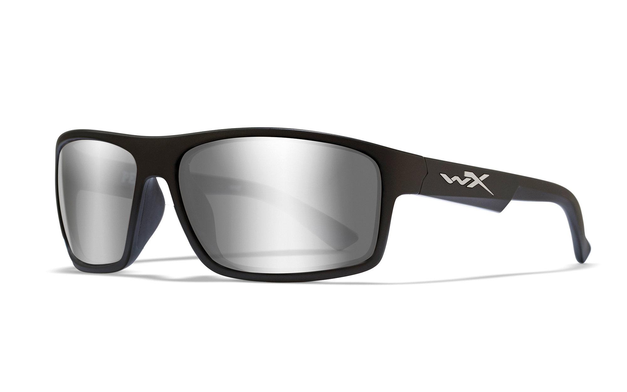 Wiley X Peak Sonnenbrille Silver Flash Smoke Grey