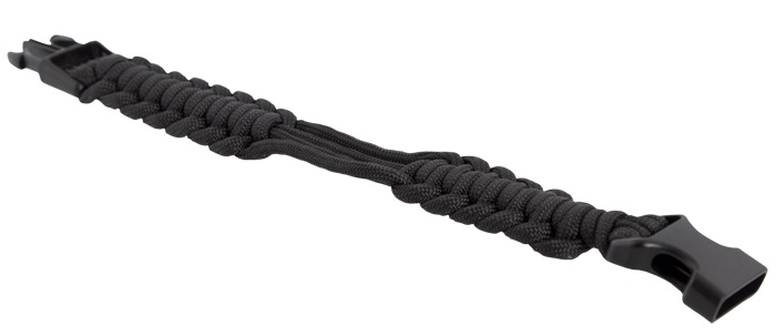 Parachute Cord Uhrenarmband Schwarz