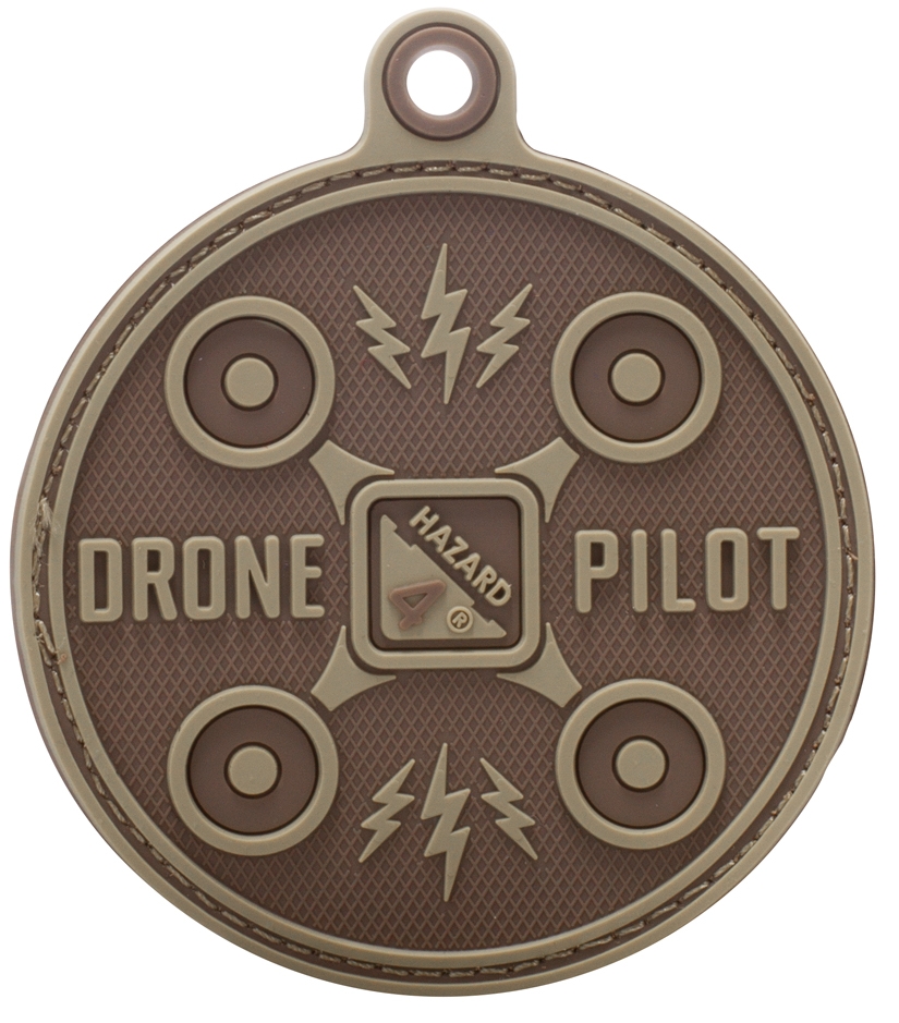 Hazard 4 Drone Pilot Rubber Patch